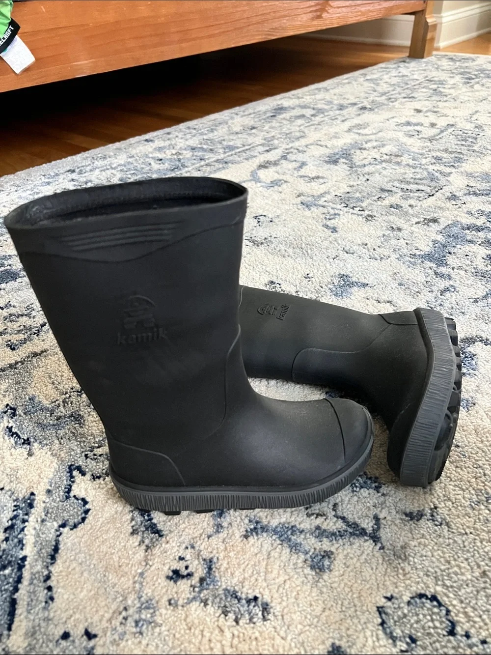 Kamik Kids Black Waterproof Rain Boots